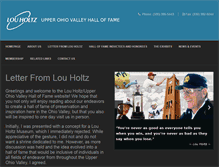 Tablet Screenshot of louholtzhalloffame.com